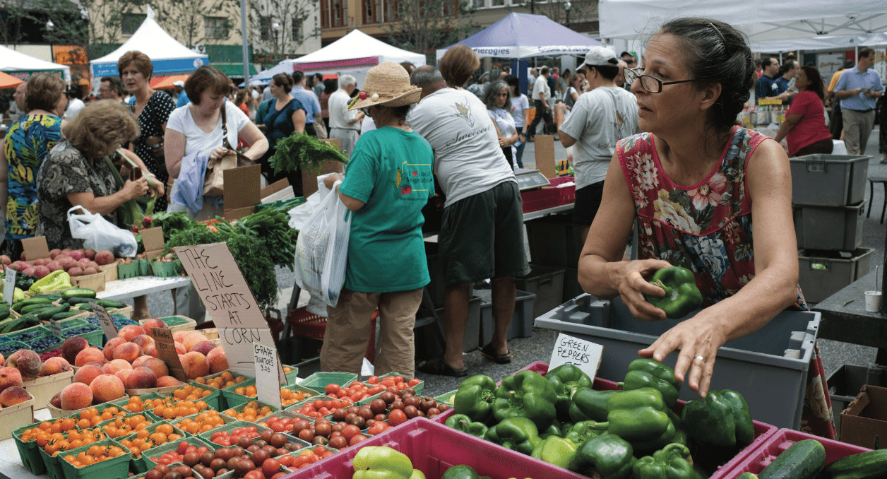 A Pittsburgh farmers market
