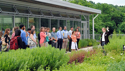 Climate tech stakeholders at a meeting 