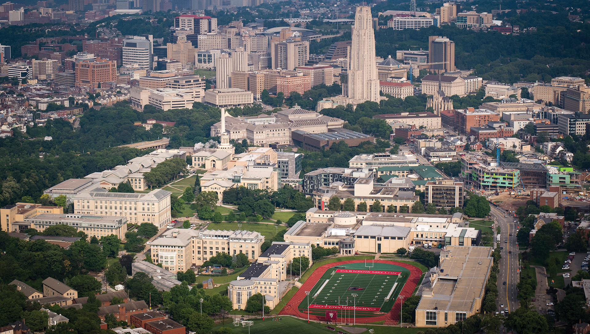 A view of the sustainable city of Pittsburgh