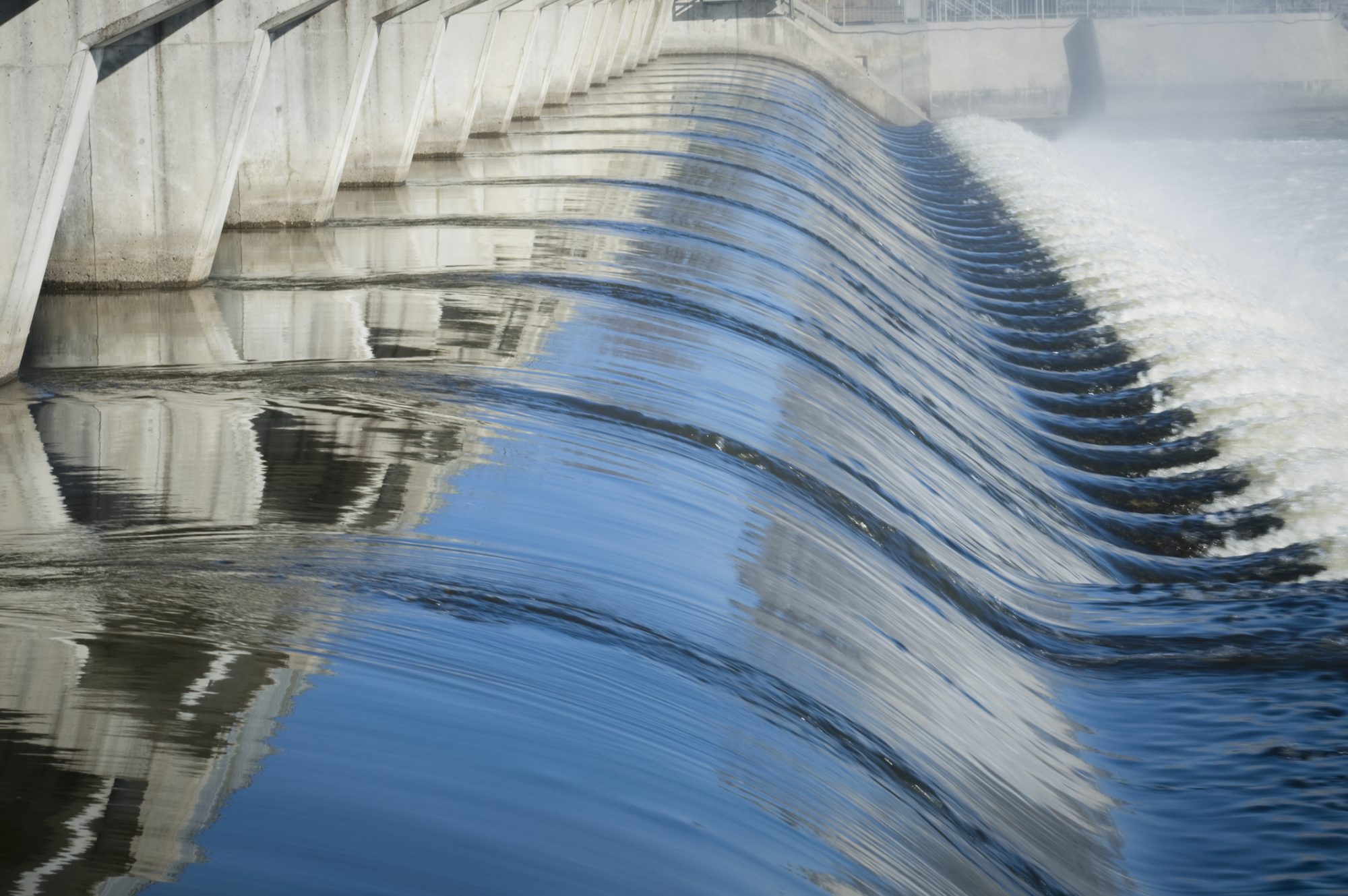 A view of hydropower in action - clean energy is a key industry of the Pittsburgh region 