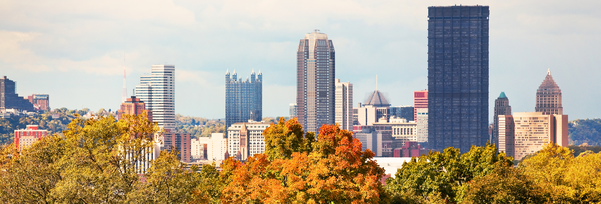 A view of downtown Pittsburgh, a hub for foreign investment in the U.S.