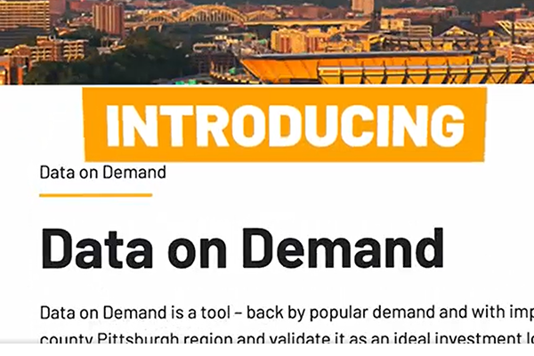 Pittsburgh Region Data on Demand