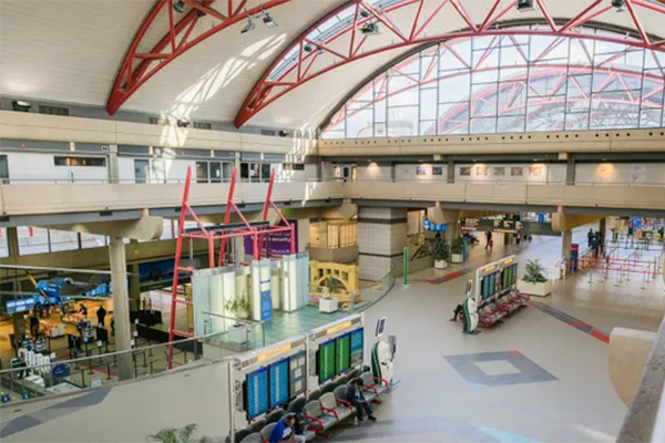 Interior of Pittsburgh Airport