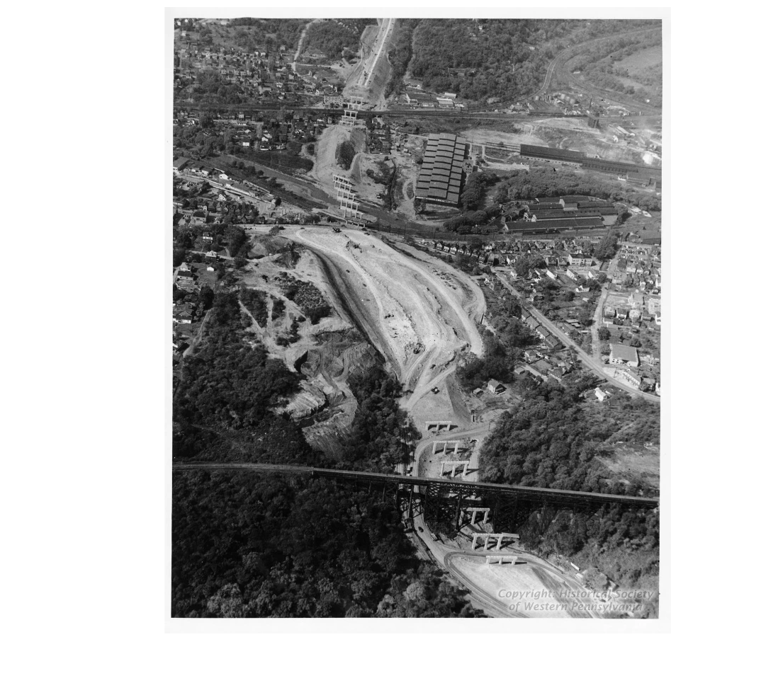 Arial View of the Penn-Lincoln West Construction