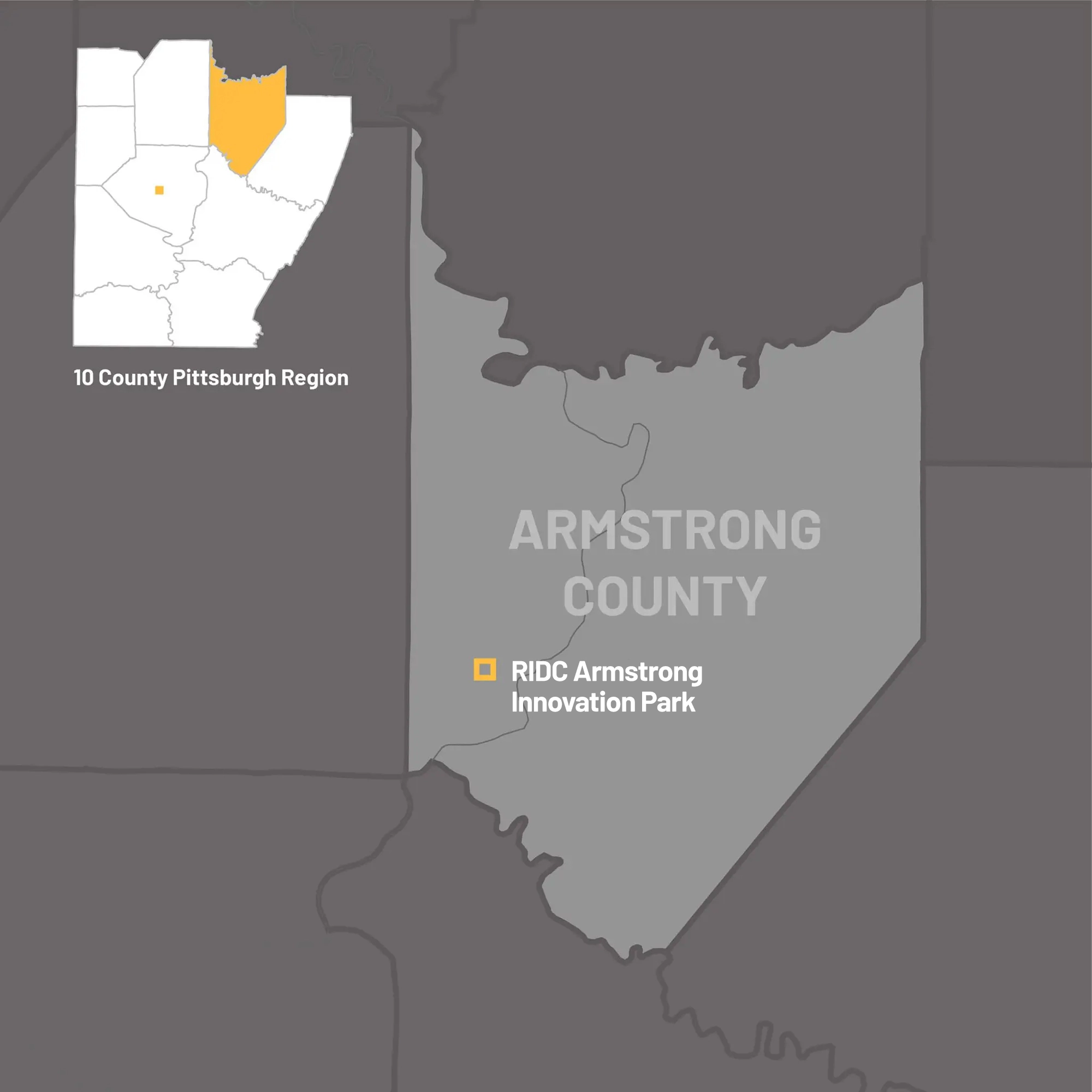 Map of armstrong county